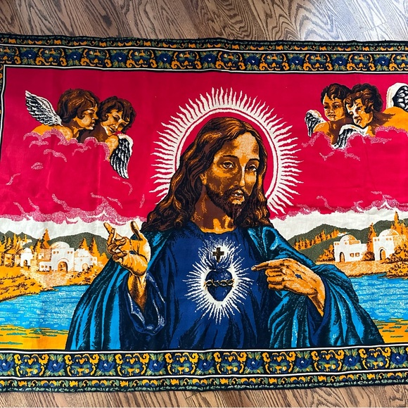 Jesus 1970 Wall Tapestry Large - Picture 10 of 10